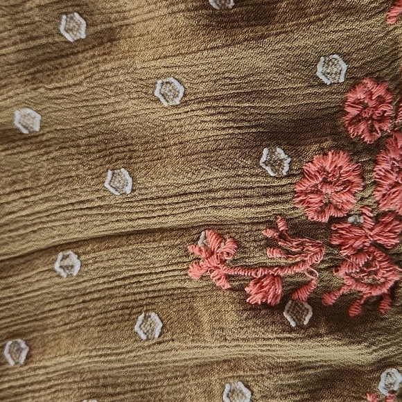 NWOT...FYree People Bohemian Olive Green Wide-Leg Pants - Picture 15 of 15